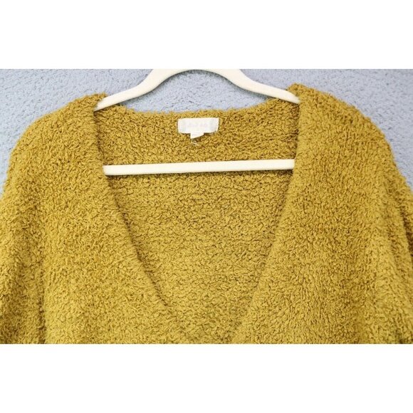 Altar'd State V-Neck Oversized Long Sleeve Sweater-Size Large-Zip Front - Picture 3 of 7